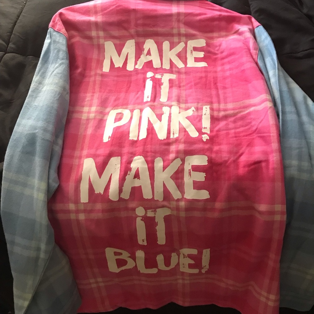 SOLD Cakeworthy Disney Pink and Blue Plaid Shirt